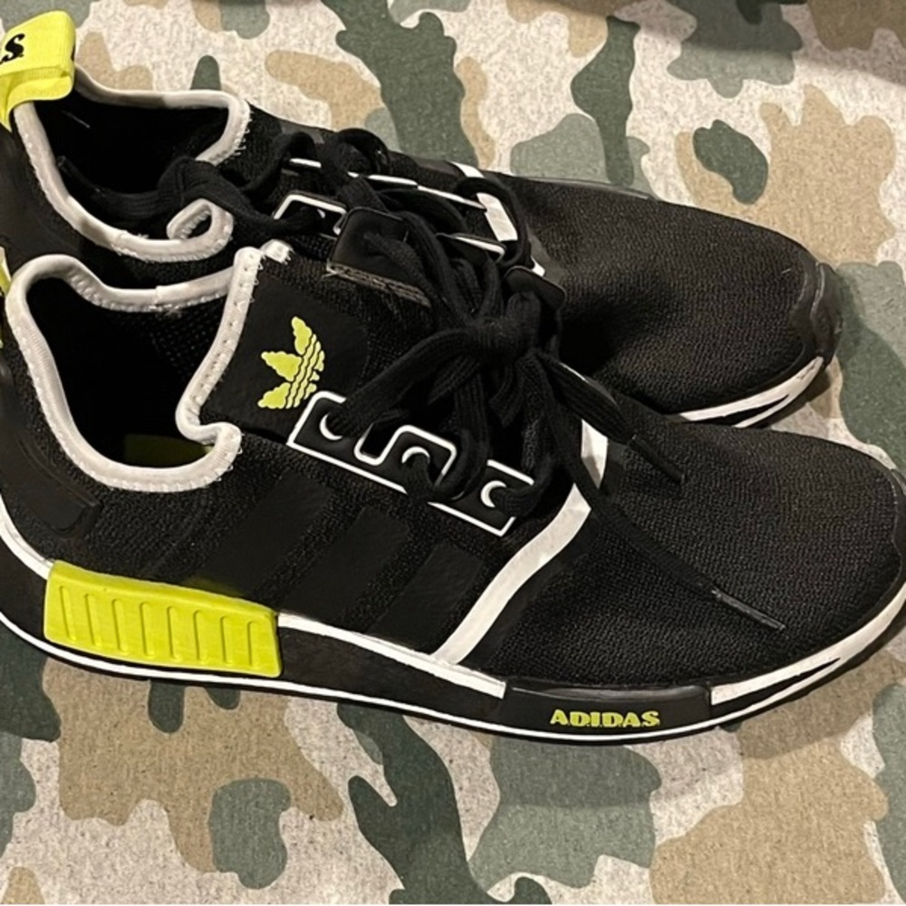 Black & Green Adidas NMD